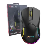 Мишка Xtrike ME GW-610 Wireless RGB Black (GW-610) - 5