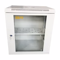 Шафа настінна GEAR 12U 19" 600x450x650 мм, + полка 19", grey (GWMSN-12U-600-450G) - Image 1