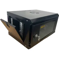 Шафа настінна GEAR 9U 19'' 530x400x450 мм, + полка 19", black (GWMSN-9U) - 2