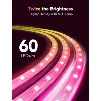 Світлодіодна стрічка Govee H100E LED Compatible extension of H61E1, 1.0m, RGBIC , WI-FI/Bluetooth, white (H100E0D1) - 3