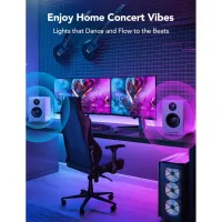 Світлодіодна стрічка Govee H100E LED Compatible extension of H61E1, 1.0m, RGBIC , WI-FI/Bluetooth, white (H100E0D1) - 6