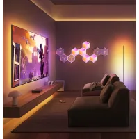 Світильник Govee H106A Glide Hexagon Light Panels Ultra Expansion Pack, 1pc, RGBIC, Wi-Fi/Bluetooth, Purple (H106A007-OF-EU) - 4