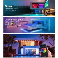 Світлодіодна стрічка Govee H615A LED 5.0m, RGB, WI-FI/Bluetooth, microphone, white (H615A3A3) - 4