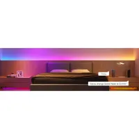Світлодіодна стрічка Govee RGBIC Basic Wi-Fi + Bluetooth LED Strip Light With Protective Coating 10м Білий (H619C3D1) - 12