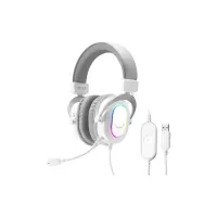 Навушники Fifine H6 RGB 7.1 White (H6W) - 2