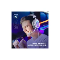 Навушники Fifine H6 RGB 7.1 White (H6W) - 4