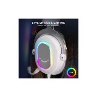 Навушники Fifine H6 RGB 7.1 White (H6W) - 9
