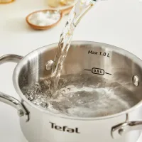 Кастрюля Tefal Minis, з кришкою,1л, нержавіюча сталь, скло (H8743155) - Изображение 3