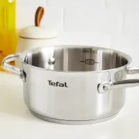 Кастрюля Tefal Minis, з кришкою,1.5 л, нержавіюча сталь, скло (H8744255) - Изображение 3