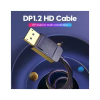 Кабель мультимедійний DisplayPort M to DisplayPort M 1.5m black Vention (HACBG) - Зображення 2