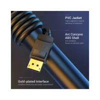 Кабель мультимедійний DisplayPort M to DisplayPort M 1.5m black Vention (HACBG) - Зображення 4