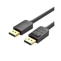 Кабель мультимедійний DisplayPort M to DisplayPort M 1.5m black Vention (HACBG) - Зображення 1