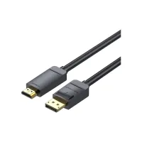 Кабель мультимедийный DisplayPort M to HDMI M 1.5m 4K black Vention (HAGBG) - Изображение 1
