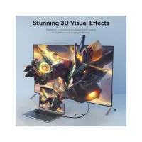 Кабель мультимедійний DisplayPort M to DisplayPort M 1.0m 4K black Vention (HAKBF) - Зображення 4