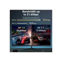 Кабель мультимедійний DisplayPort to DisplayPort 1.5m V1.2 4K 60Hz 3D Dolby 7.1 VENTION (HAKBG) - Зображення 4