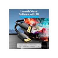 Кабель мультимедийный DisplayPort M to DisplayPort M 3.0m V1.2 4K 60Hz 3D Dolby 7.1 Vention (HAKBI) - Изображение 2