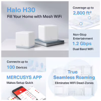Точка доступу Wi-Fi Mercusys HALO-H30-2-PACK - Image 8