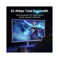 Кабель мультимедійний DisplayPort M to DisplayPort M 2.0m black Vention (HCCBH) - Зображення 4