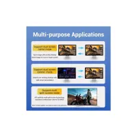 Кабель мультимедійний DisplayPort M to DisplayPort M 3.0m black Vention (HCCBI) - Зображення 10