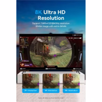 Кабель мультимедійний DisplayPort M to DisplayPort M 1.5m V1.4 8K black Vention (HCDBG) - Image 6