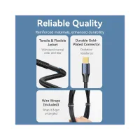 Кабель мультимедійний miniDisplayPort M to Mini DisplayPort M 2.0m V1.4 8K60Hz blue VENTION (HCGLH) - 7