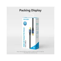 Кабель мультимедійний miniDisplayPort M to Mini DisplayPort M 2.0m V1.4 8K60Hz blue VENTION (HCGLH) - 10