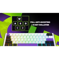 Клавиатура Hator Hellyberry HK60 Mechanical Linear RGB USB UA White/Violet (HK60) - Изображение 10