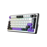 Клавіатура Hator Hellyberry HK75 Mechanical Linear RGB USB UA White/Violet (HK75) - Зображення 3