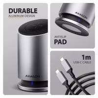 Концентратор AXAGON USB-C 9-in-1 wireless 15W PD100W 0.6m (HMC-WL9) - Image 5
