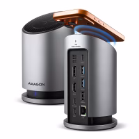 Концентратор AXAGON USB-C 9-in-1 wireless 15W PD100W 0.6m (HMC-WL9) - Image 1