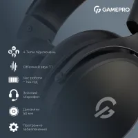 Навушники GamePro Asgard Skadi Wireless Black (HSW191B) - 12
