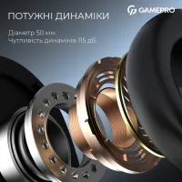 Навушники GamePro Asgard Skadi Wireless Black (HSW191B) - 10