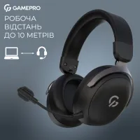 Навушники GamePro Asgard Freya Pro Wireless Black (HSW201B) - 8