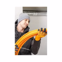 Захисні рукавиці Hoegert LYCK HT5K769-10 утеплені з спіненим латексом помаранчеві, 10 (HT5K769-10) - Image 4