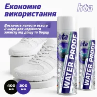 Спрей для обуви HTA Water Proof Водоотталкивающий 400 мл (HTA1022) - Изображение 5