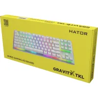 Клавіатура Hator Gravity X TKL Orange USB White (HTK551UA) - 10