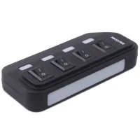 Концентратор Maxxter 4 x USB 2.0 Type-A 1m cable + 5V1A adapter (HU2A-4P-AC-02) - 2