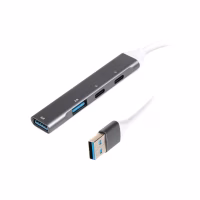 Концентратор Maxxter USB 3.0 to 1xUSB 3.0 + 1xUSB 2.0 + 2xUSB-C (HU3A-4P-03) - Image 1