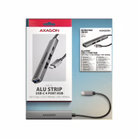 Концентратор AXAGON USB-C to 1xUSB-A 5Gbps + 2xUSB-A 480Mbps + 1xUSB-C 480Mbps 0.12m aluminum (HUE-STC) - Image 7