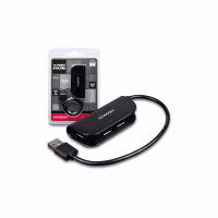 Концентратор AXAGON USB 2.0 to 4xUSB 2.0 0.2m black (HUE-X4B) - Image 2