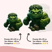 Пазл Ukropchik дерев'яний Супергерой Халк size - M в коробці з набором-рамкою (Hulk Superhero A4) - 2