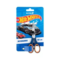 Ножиці Kite дитячі з гумовими вставками Hot Wheels 13 см (HW25-123) - Зображення 1
