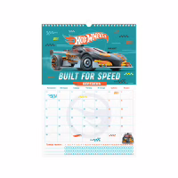 Календар Kite планер настінний Hot Wheels 2026 рік (HW26-440) - Image 4