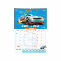 Календар Kite планер настінний Hot Wheels 2026 рік (HW26-440) - Image 9