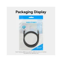 Патч-корд 1м, UTP cat 6 RJ-45 black Vention (IBEBF) - Зображення 11