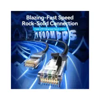 Патч-корд 2м, UTP cat 6 RJ-45 black Vention (IBEBH) - Зображення 2