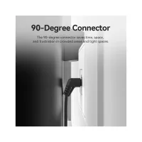 Патч-корд 1.5м, UTP cat 6a RJ-45 90° corner black Vention (IBOBG) - Изображение 3