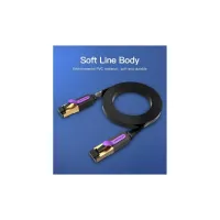 Патч-корд 0.5м, FTP cat 7 RJ-45 black Vention (ICABD) - Изображение 2