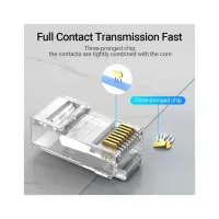 Конектор RJ45 UTP Cat.6 Modular 10 шт. Vention (IDDR0-10) - Зображення 3