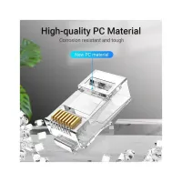 Конектор RJ45 UTP Cat.6 Modular 10 шт. Vention (IDDR0-10) - Зображення 5